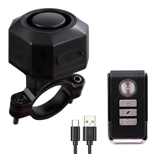 YASONG USB Rechargeable 110dB Bike Alarm with Remote
