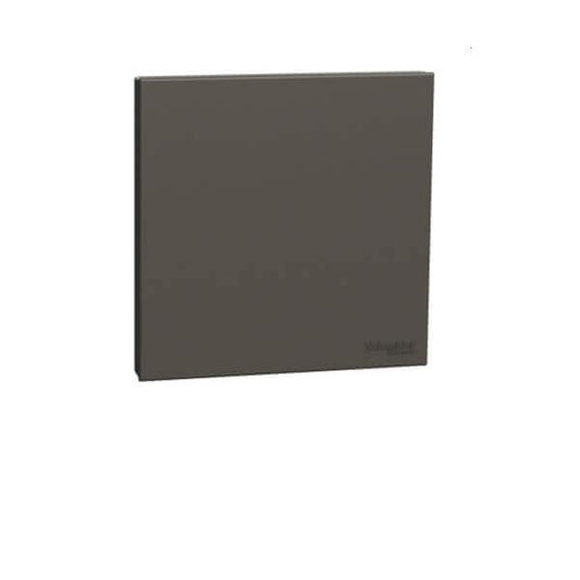 Schneider AvatarOn Blank Plate – 1 Gang Dark Grey