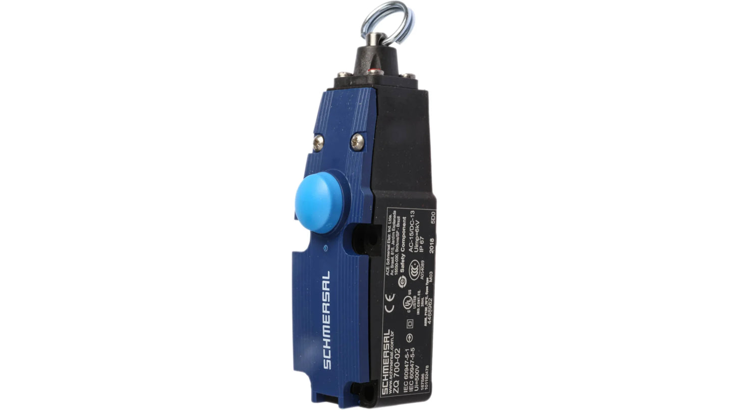 Schmersal ZQ700 Cable Switch, 10m, 2NC, Straight