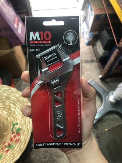 M10 5" Stubby Adjustable Wrench | Model : 005-005-05 (AW-130S)