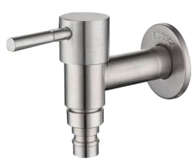 Showy 3518 Wand lever 1/2" quarter turn SUS 304 Hose Union BIB Tap Come with flange | Model : SHOWY-3518-000
