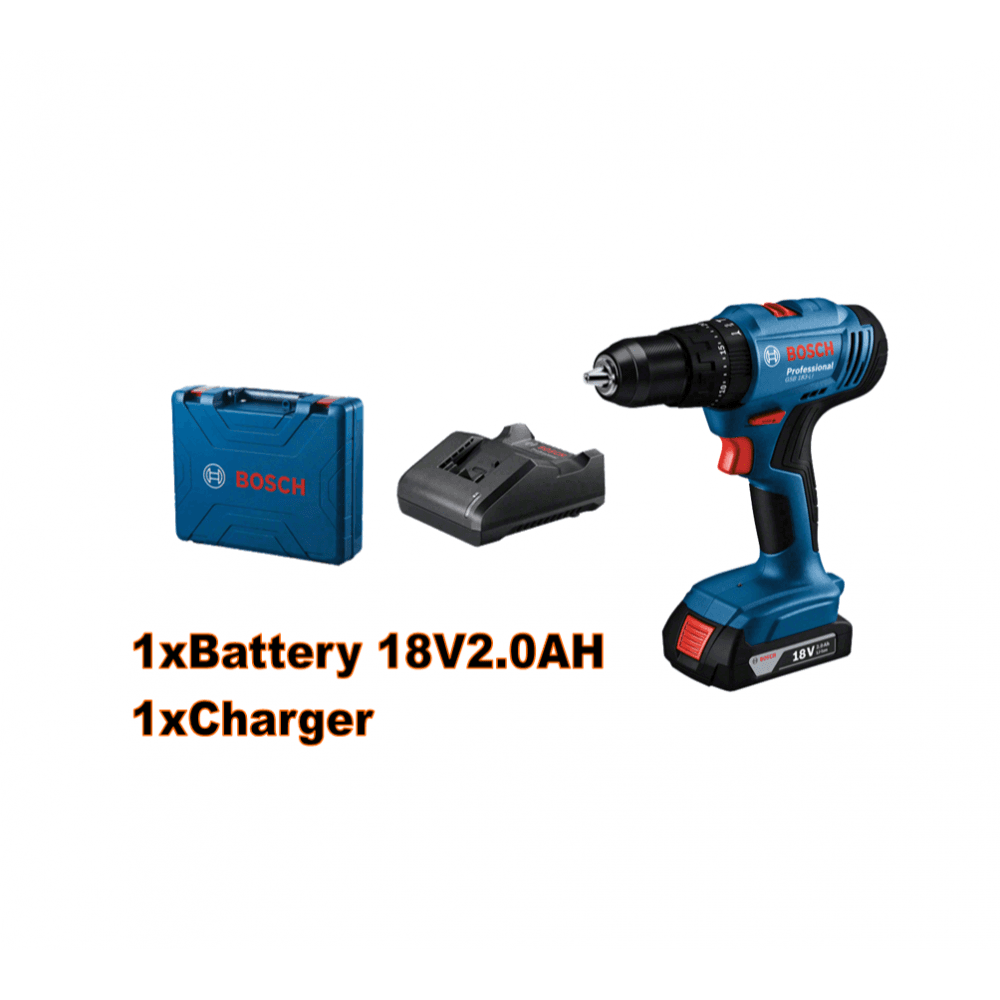 Bosch GSB 183-LI Professional Cordless Impact Drill Driver. 1 battery 18V 2.0AH &amp; 1 charger.
