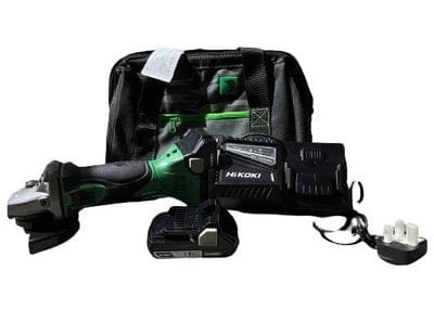 Hikoki G18DSL2 18V Cordless 105mm, 4" Disc Grinder with 3Ah Batteries and Charger | Model : H-G18DSL2-3AH