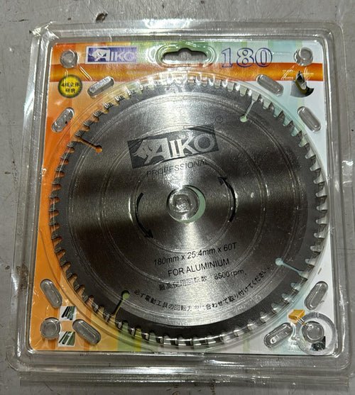 Aiko Saw Blade 7" 180*25.4*60T For Aluminium | Model: SBA-A18060T