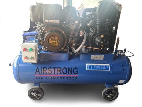 Airstrong 10hp 180L 2stage Loncin Diesel Air Compressor With L186E | Model : ASTS55U-180-186D