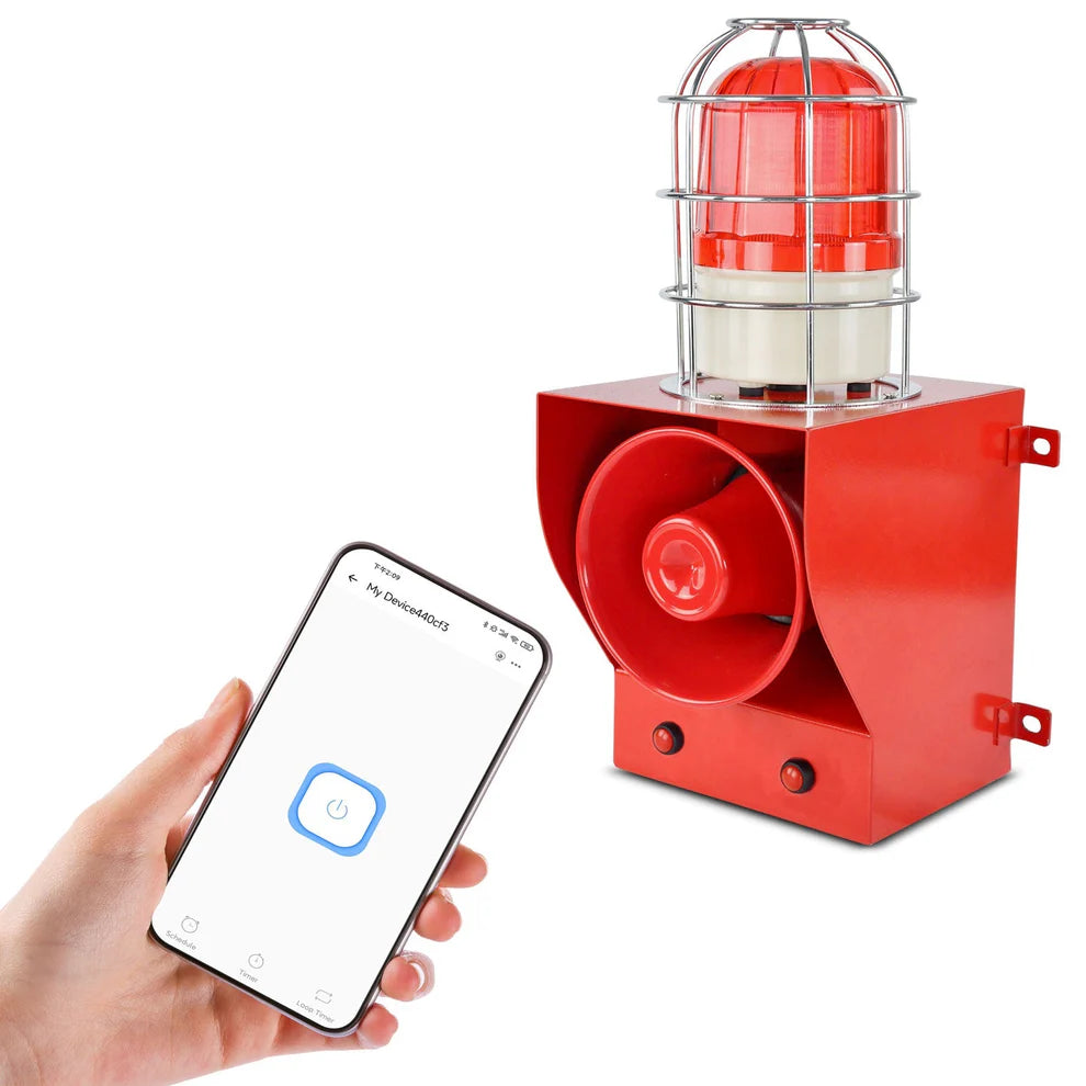 YASONG Smart WiFi Alarm Siren 130dB Alexa Compatible