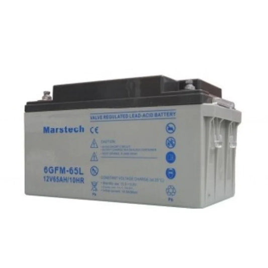 Marstech 12V 65Ah Battery (Flame retardant casing)