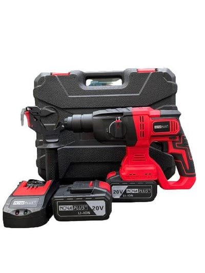 Nova Plus (NovaPlus) Rotary Hammer Srill (Brushless) 20V Come With 2 Battery &amp; 1 Charger | Model: NP6802-RD
