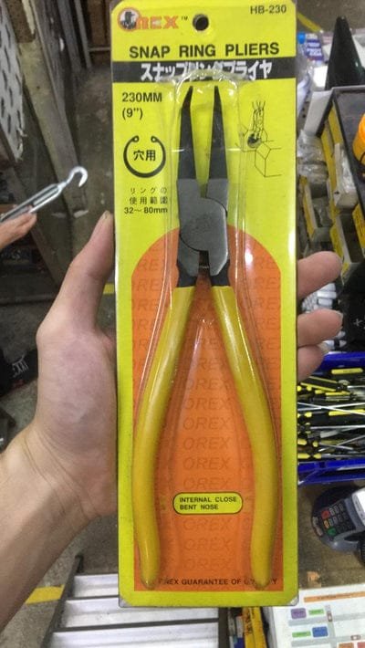 Orex Snap Ring Plier 9" (In-Bent) | Model : PLR-OR-HB230 (HB-230)