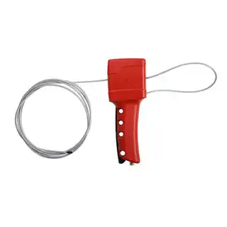 Brady 50943 All Purpose Cable Lockout - PVC Coated Steel Cable, Red