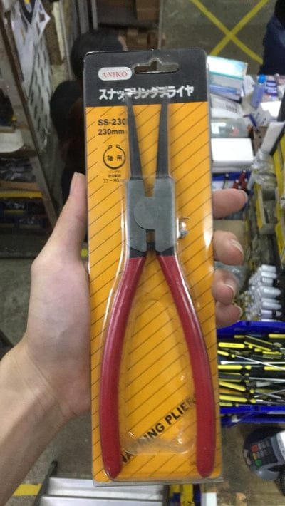 Anika 9" (230mm) Outward Facing Snap Ring Plier (Out-St) | Model : PLR-OR-SS230