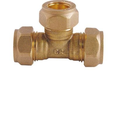 Showy Pipe Tee 22mm CxCxC 5042 Equal Connector Fitting