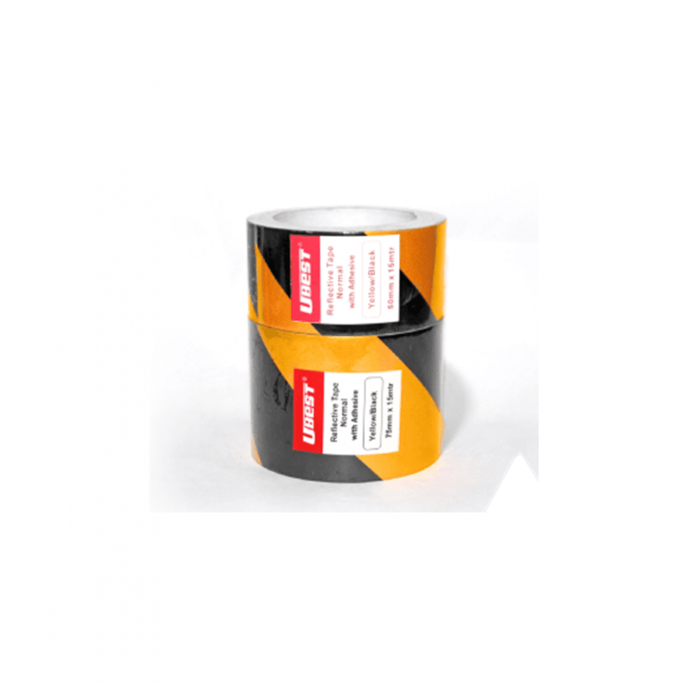 “U-BEST" Yellow/Black Reflective Tape Normal