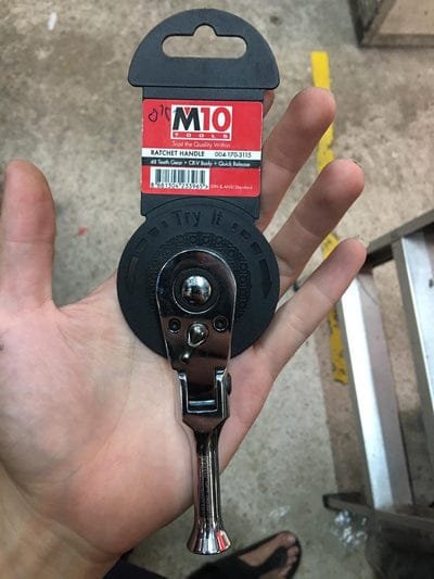 M10 Flexible Stubby Ratchet Handle | Drive Size : 1/4"(004-170-2096), 3/8" (004-170-3115), 1/2" (004-170-4115) | Model :