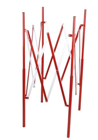 Aiko Red &amp; White Steel Manhole Barrier Gate | Model : CONE-7618