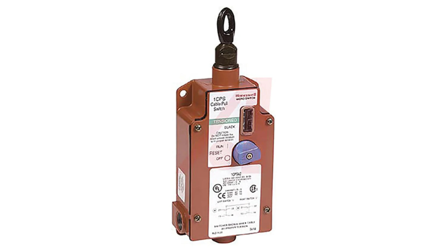 Honeywell 1CPS Rope Pull Switch, 76m, 2NO/2NC, Straight
