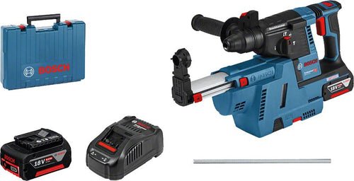Bosch GBH 18V-26 Professional Cordless Rotary Hammer With SDS Plus &amp; GDE 18V-16 Dust Extraction System | Model : B-GBH18V-26-CB