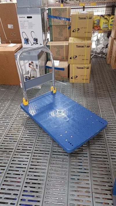 Aiko PVC Trolley 600kg Grey Silent Wheels TRL-DL500D