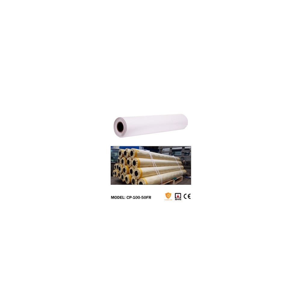 BS Fire Retardant White Canvas Roll
