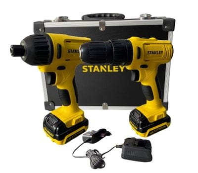 Stanley 12V Hammer Drill &amp; Impact Drill Combo Kit Come with 2 batteries , 1 Charger &amp; 1 Flight Case | Model : SCHI121S2FK-B1