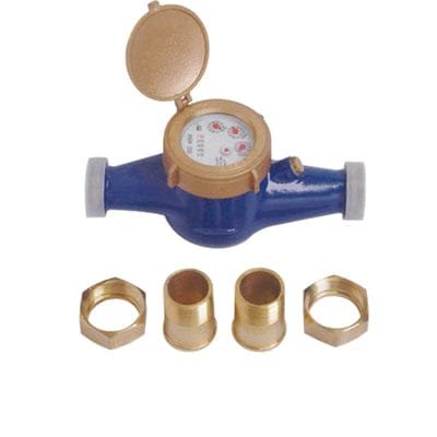 Showy Brass Water Meter 1-1/4 Inch 8244