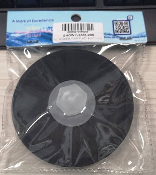Showy Heavy Duty (Replacement) Rubber Pump Plate and Fitting
