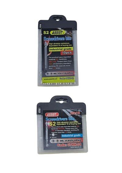 Assist Power PH2 Screwdriver Bit Set 65mm & 110mm PB4-AS