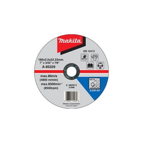 MAKITA 180MM (7") CUT-OFF WHEEL A 30 R ( A 85329)