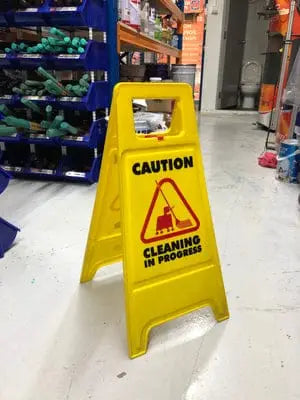 Sign Board "Caution Wet Floor" &amp; "Work In Progress"