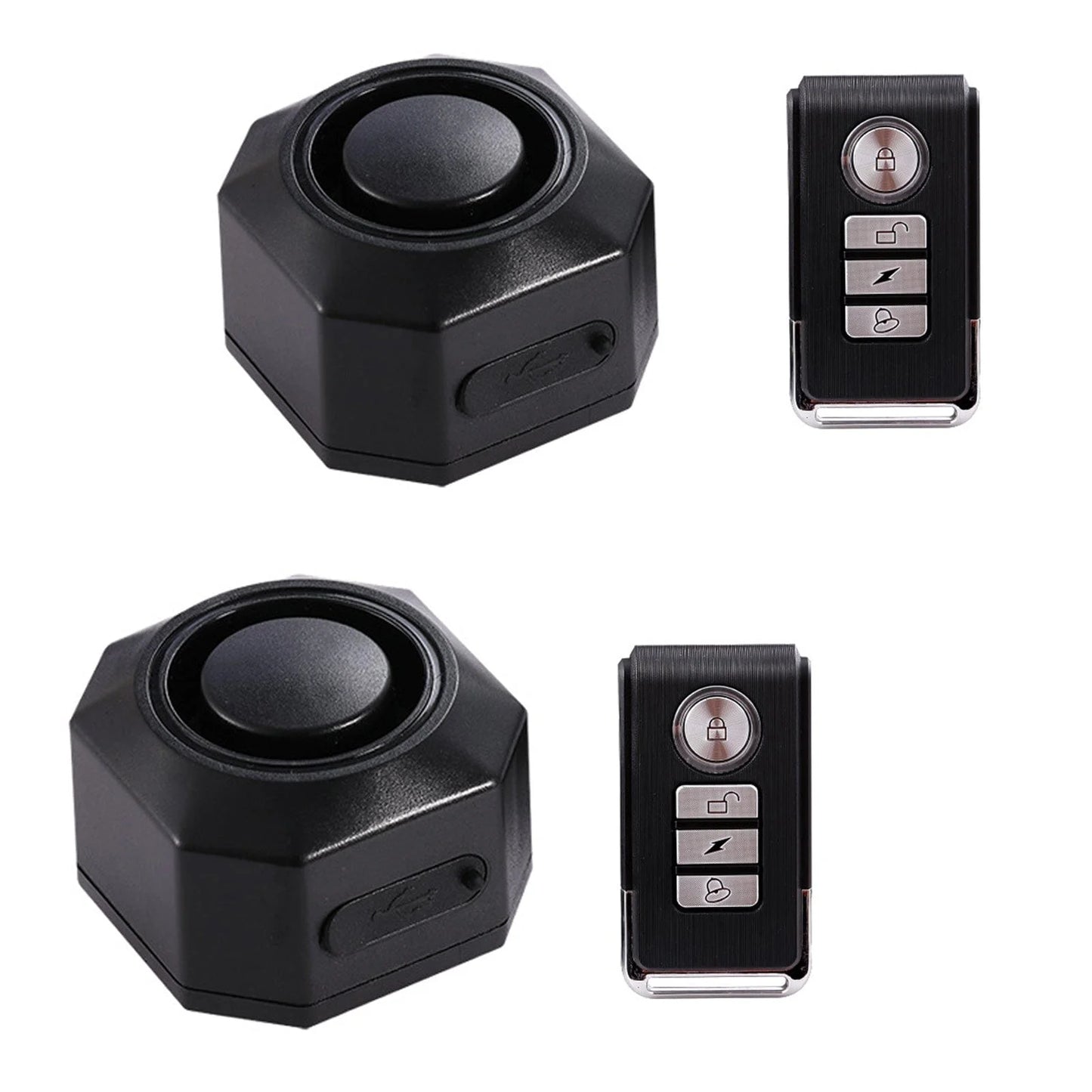 YASONG USB Rechargeable E-Bike Alarm 2 Pack