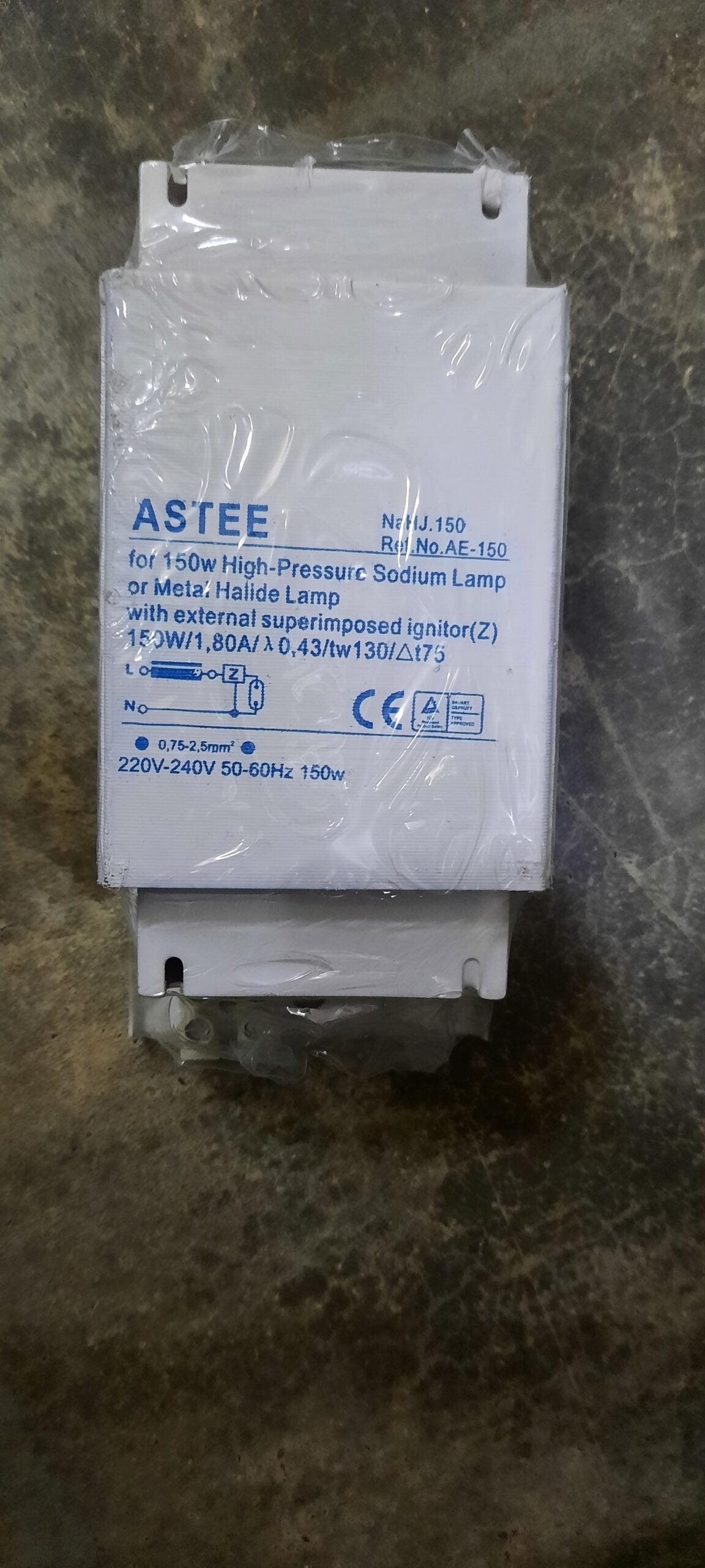 ASTEE NaHJ.150 150W HPS / MH BALLAST