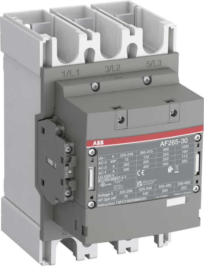ABB AF265 400A 3 Pole Contactor 24V Coil