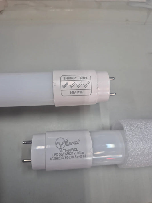 VIVE 160-265V T8 20W 4FT LED TUBE (2160lm)(6500K)