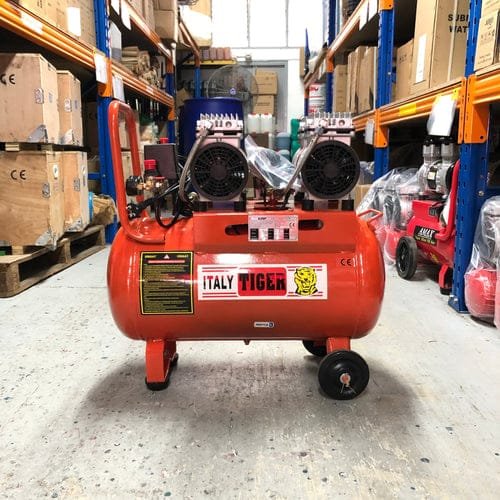 Tiger 3HP 50L 220V Oil Free Air Compressor (EXPORT ONLY) | Model : A-OF-550*2/50L
