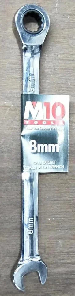 M10 Gear Ratchet Long Combination Wrench | Model : 005-053