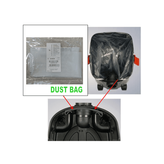 BOSCH DUST BAG FOR GAS15 / GAS15PS (PER PC)
