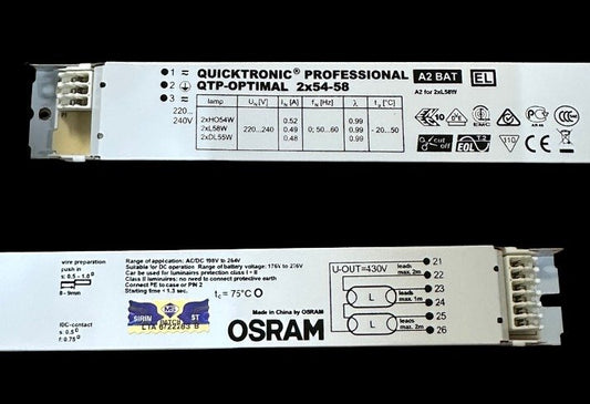 Osram QTP Ballast 2x54-58 T5 220-240V EB