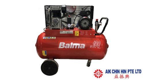 BALMA 2HP 100L 240V AIR COMPRESSOR MADE IN ITALY MODEL:NS12/100 CM2