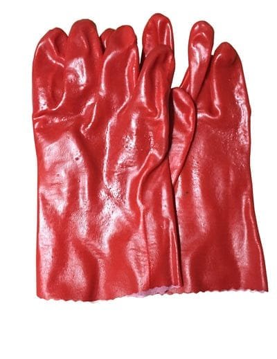 Red Rubber Glove 10" | Model : GLOVE-RD10
