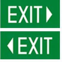 DENKO Double Side Exit Light 2W LED Surface Mount