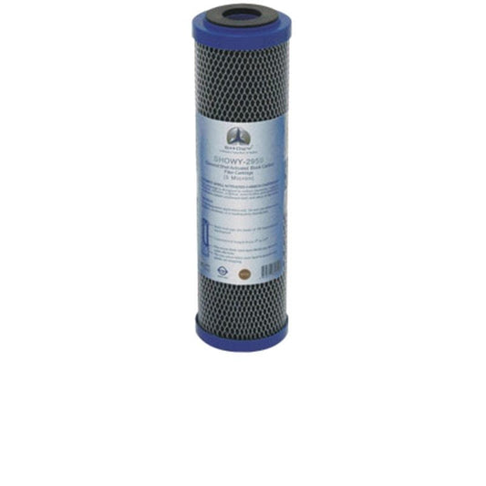 Showy 10" Coconut Shell Activated Block Carbon Filter Cartridge (5 Micron) - 2959 | Model : SHOWY-2959