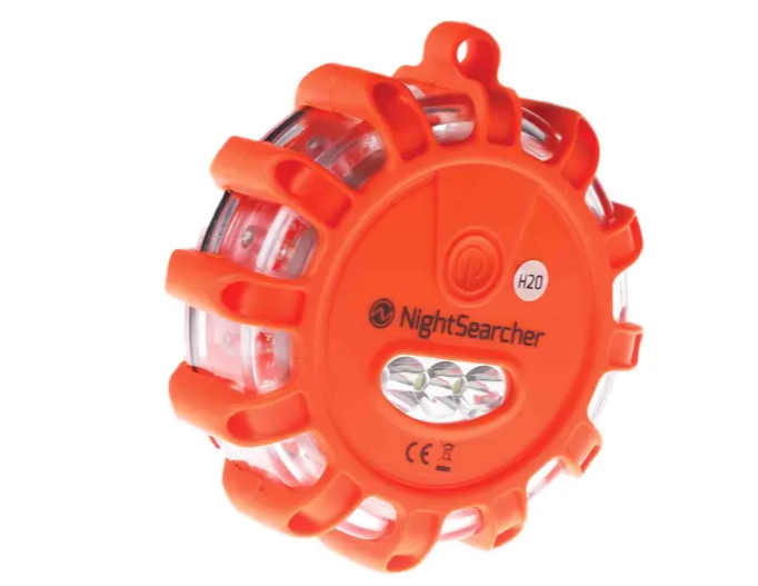 Nightsearcher Pulsar-AAA Series Red Flashing, Steady Beacon