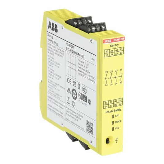 ABB 2TLA010050R0100, Sentry SSR10M 85-265VAC/120-375VDC Safety relay