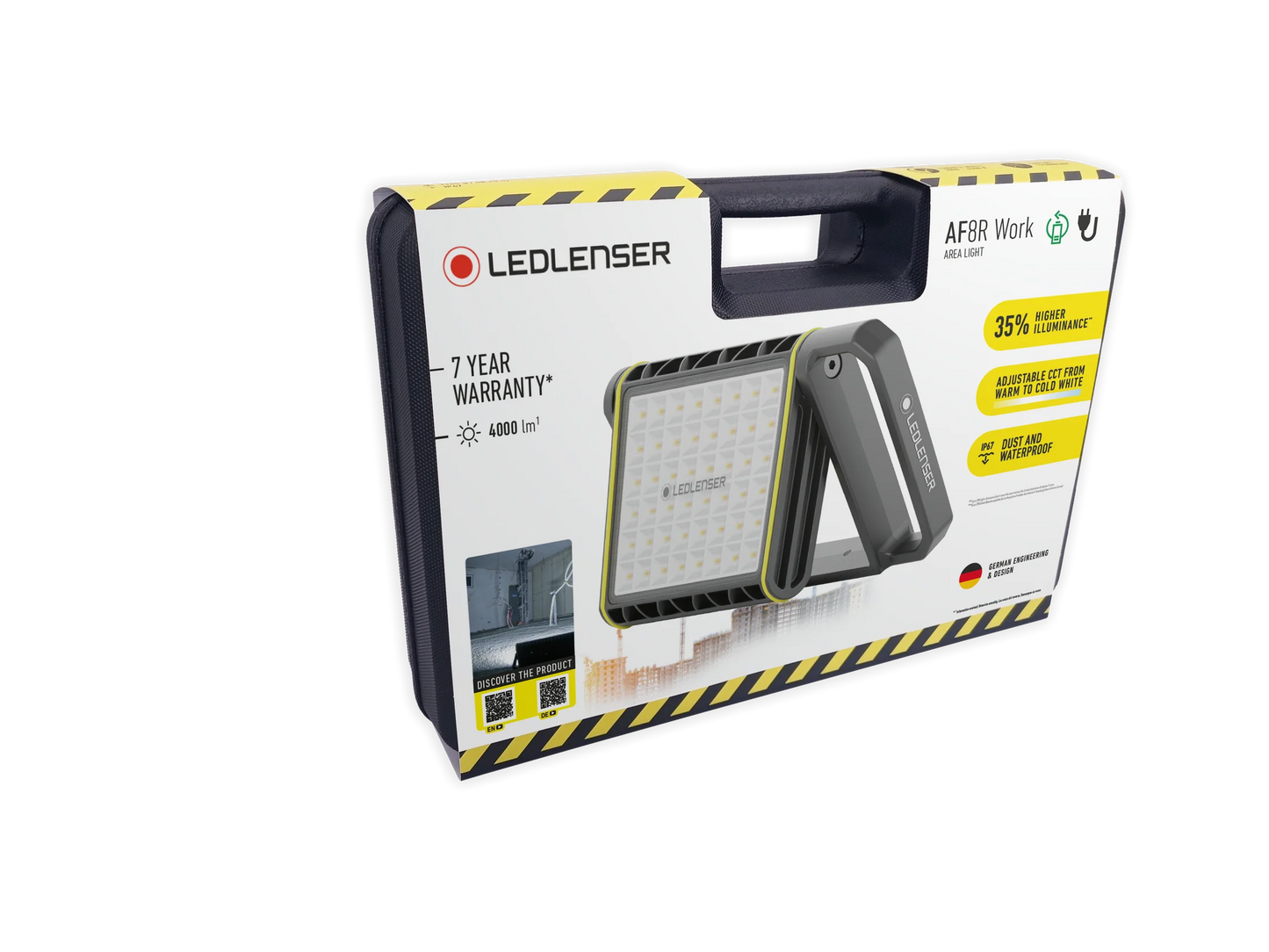 LEDLENSER AF8R Tunable White IP67 Rechargeable Work Flood Light