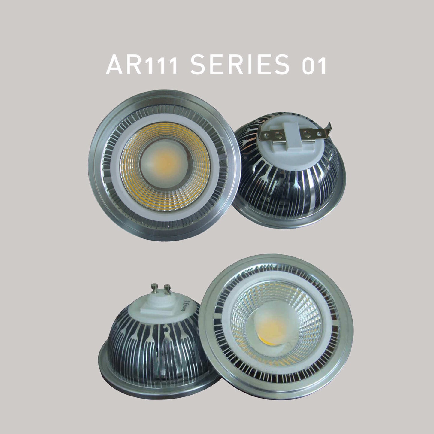 BK AR111Y1801 18W GU10 240V IP20 COB Led Lamp x4Pcs