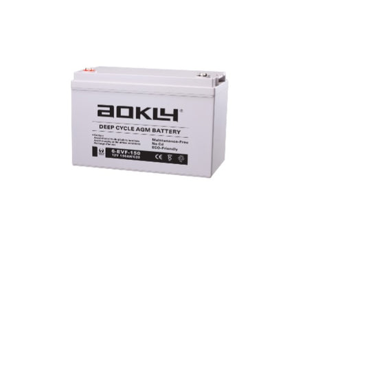 AOKLY AGM Deep Cycle Battery 12V 150AH-EXIT/Emergency-DELIGHT OptoElectronics Pte. Ltd