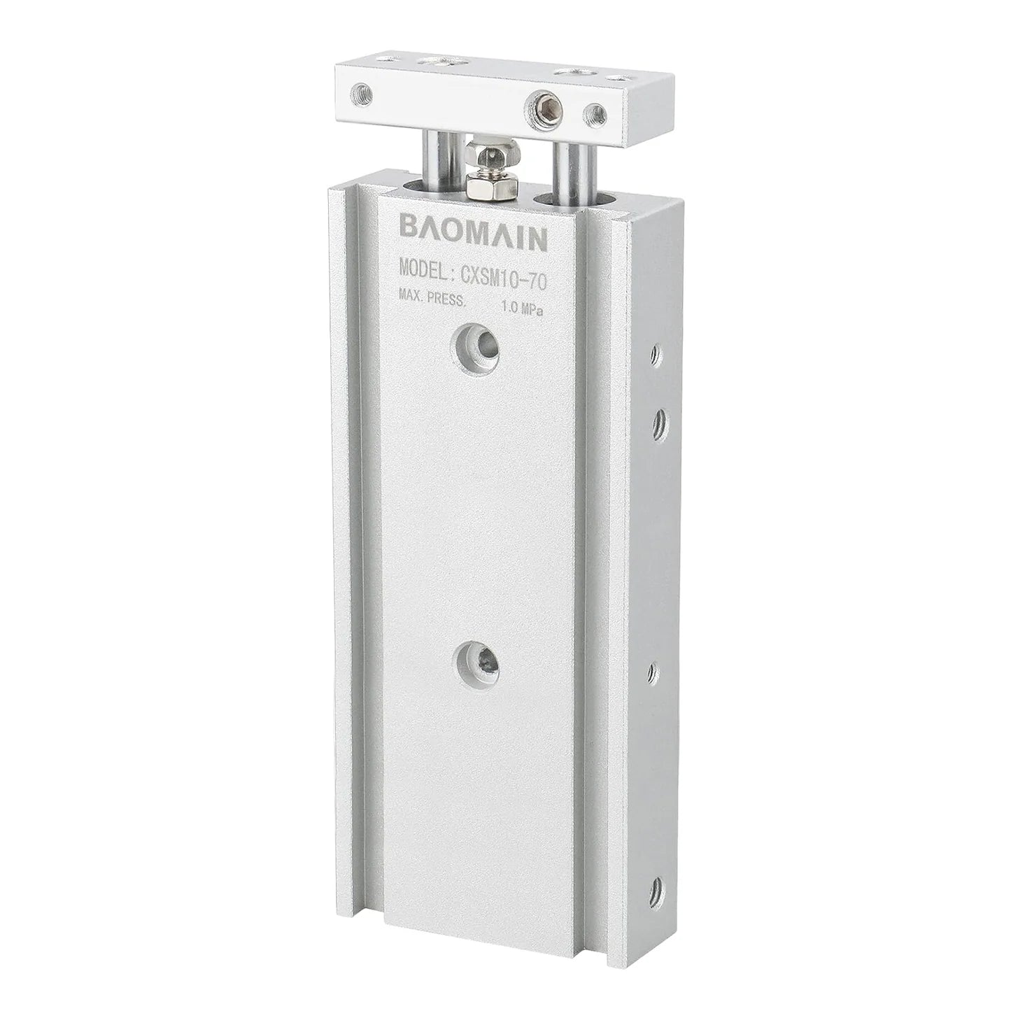 Baomain CXSM Series Pneumatic Dual Air Cylinder Double Rod Guided Slide Bearing Cushioned