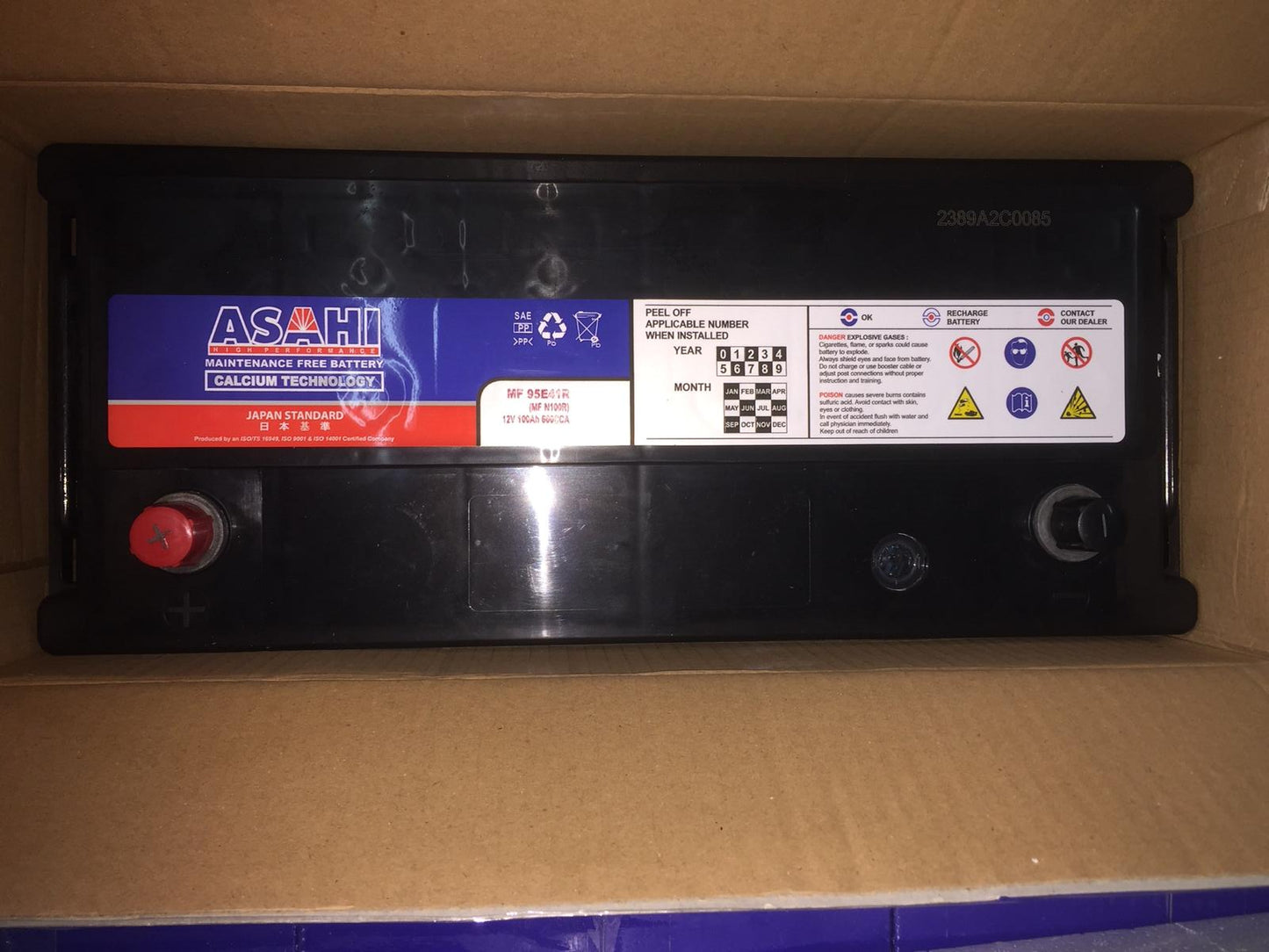 Asahi MF N-100R - 12V 100AH Battery