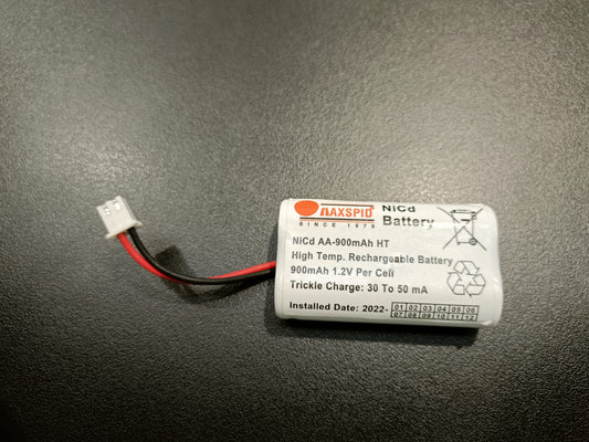 Maxspid NI-CAD 2.4V 0.9AH BATTERY // C/W 2.5 SOCKET