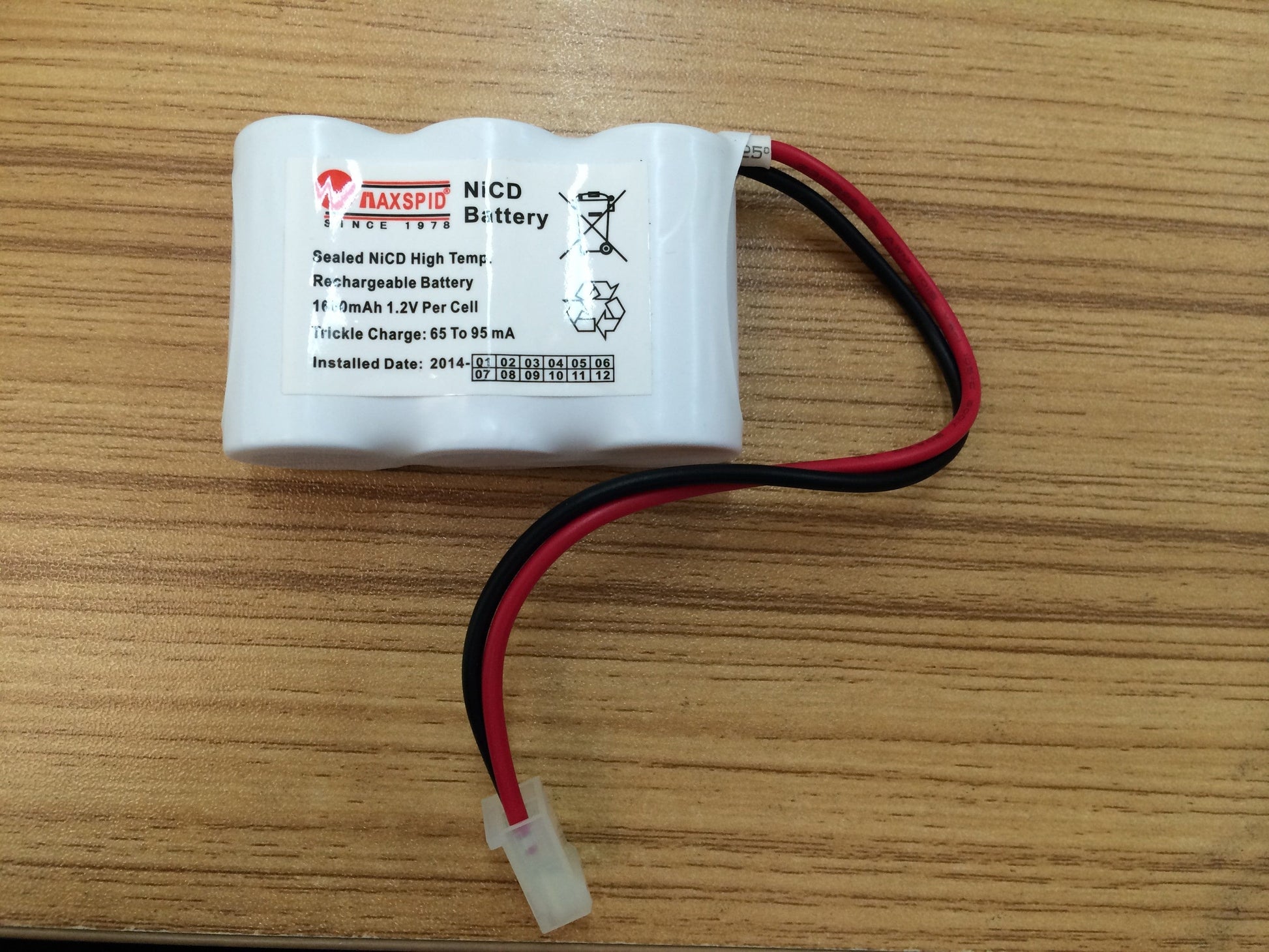 NI-CAD 3.6V 1.8AH Rechargeable Battery for Emergency Light Power 3SB-EXIT/Emergency-DELIGHT OptoElectronics Pte. Ltd